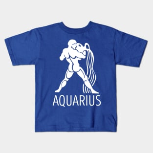 Astrological Zodiac Tee Shirts - Aquarius the Water-Bearer Kids T-Shirt